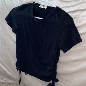 Olivia Rae Cropped Black Tee